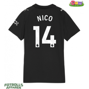 Manchester City Nico Gonzalez #14 Bortatröja Kvinnor 2025-26 Kortärmad